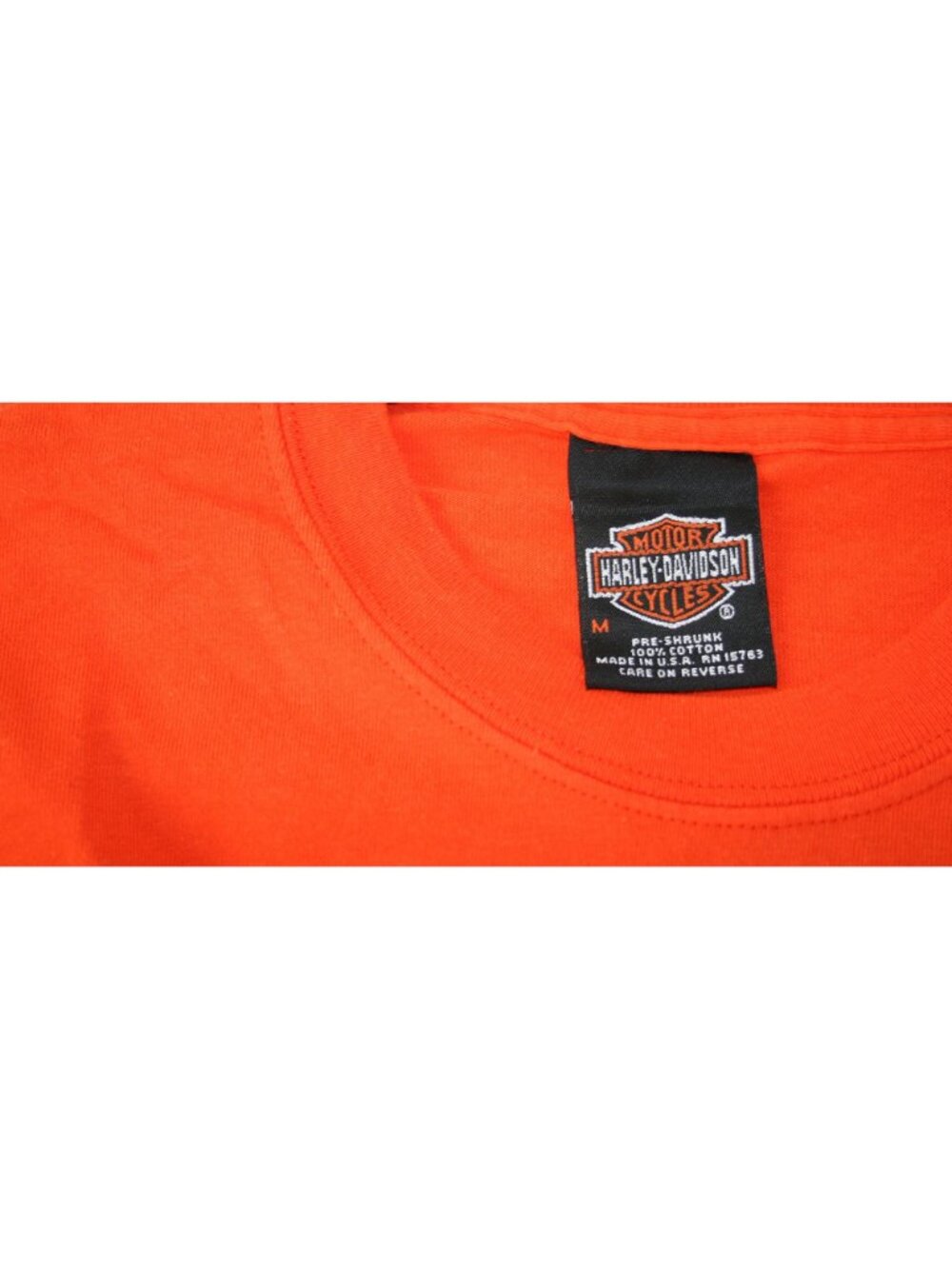Harley-Davidson Unisex Orange Battlefield T-Shirt M Gettysburg Pennsylvania - Picture 4 of 4